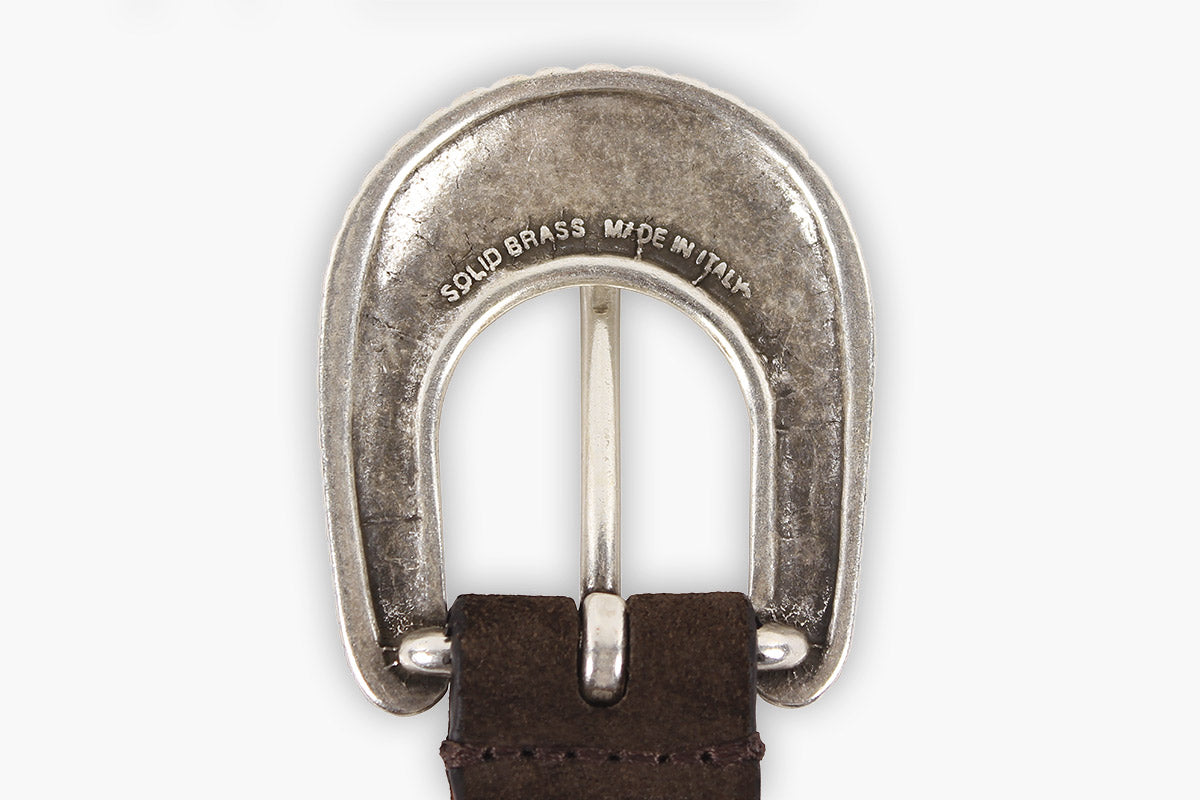 JOSH MID Black Leather Belt