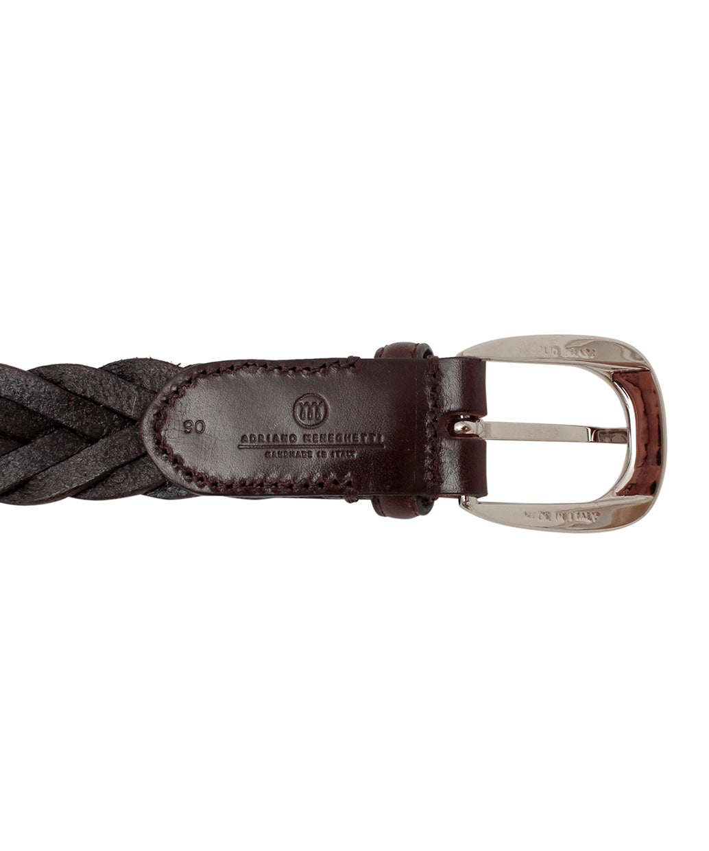 ELLAR H Dark Brown Hand-Braided Leather Belt