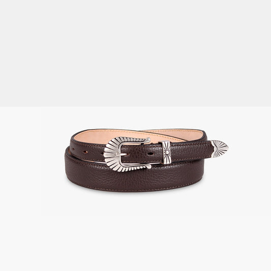 CHEYENNE Dark Brown Grain Calf