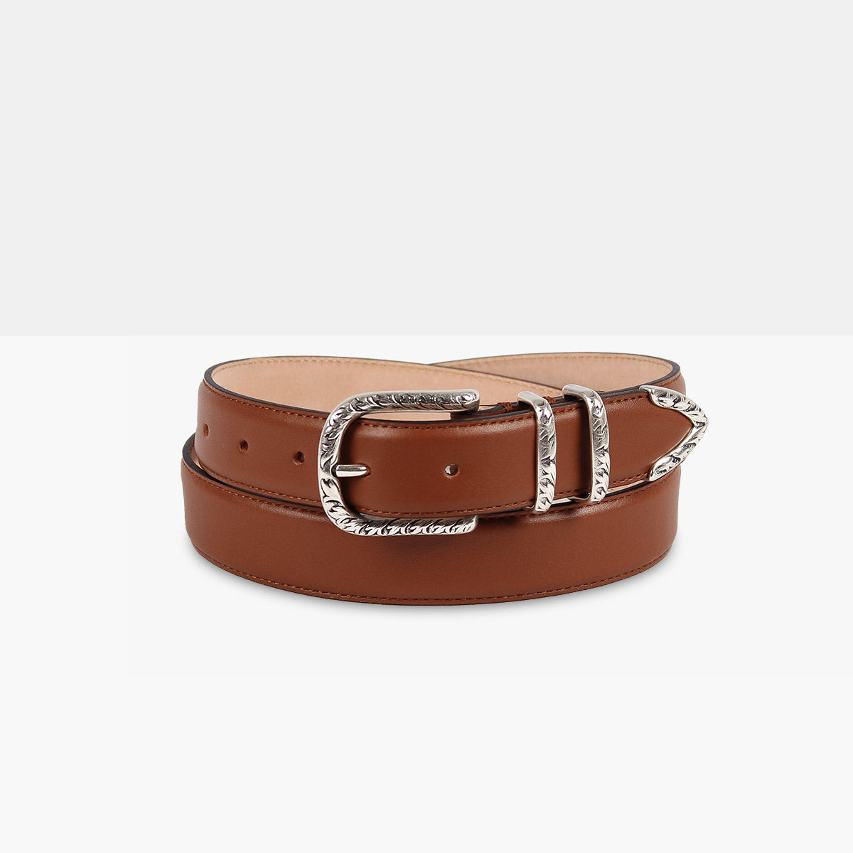 WILD Terra di Siena Calf Leather Belt