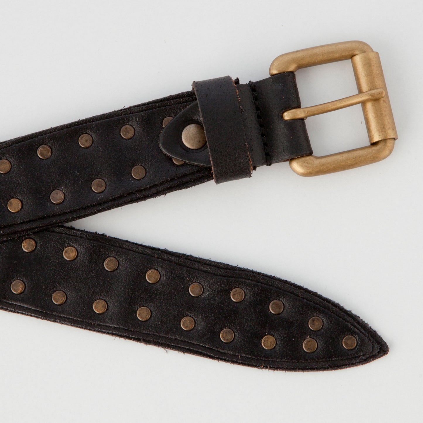 2702 CR Black Leather Belt