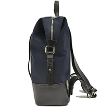 Load image into Gallery viewer, BRERA Navy and Black Canvas and Leather Totepack
