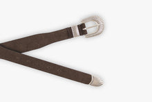 Load image into Gallery viewer, JOSH MID Dark Brown Leather Belt
