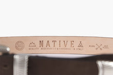 Load image into Gallery viewer, JOSH MID Dark Brown Leather Belt
