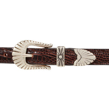 Load image into Gallery viewer, NAVAJO Dark Brown Leather Bracelet
