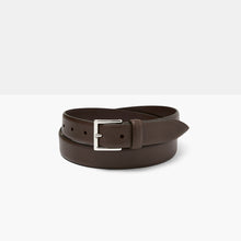 Load image into Gallery viewer, SAFFIANO Dark Brown Printed Calf Leather Belt
